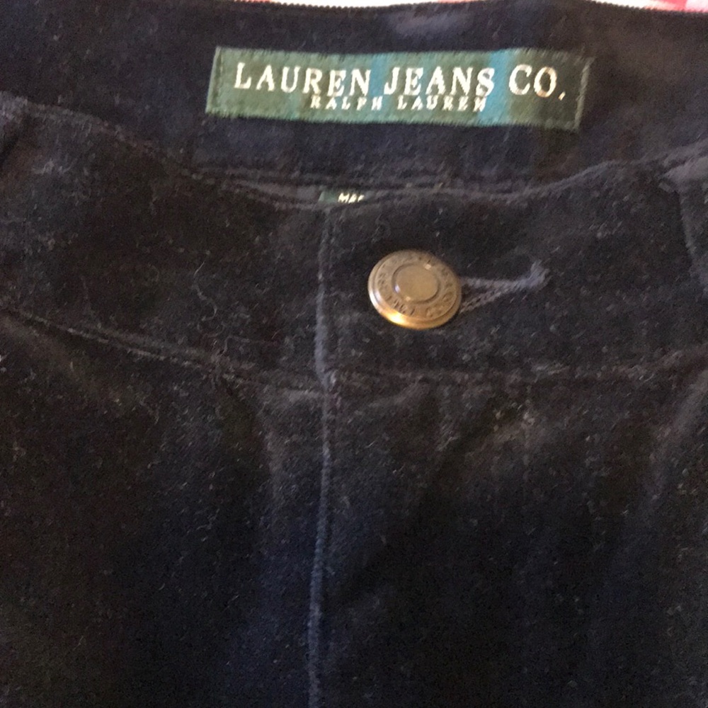 Ralph Lauren black velvet jeans - Picture 3 of 6